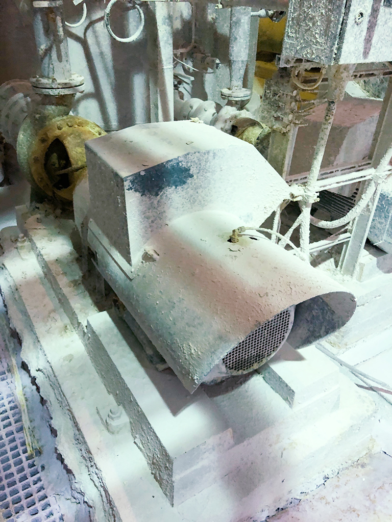 FETEC Motorschutzhaube in einer Papiermühle